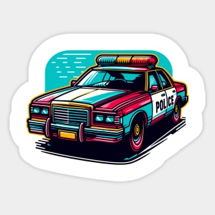 Police Car Sticker